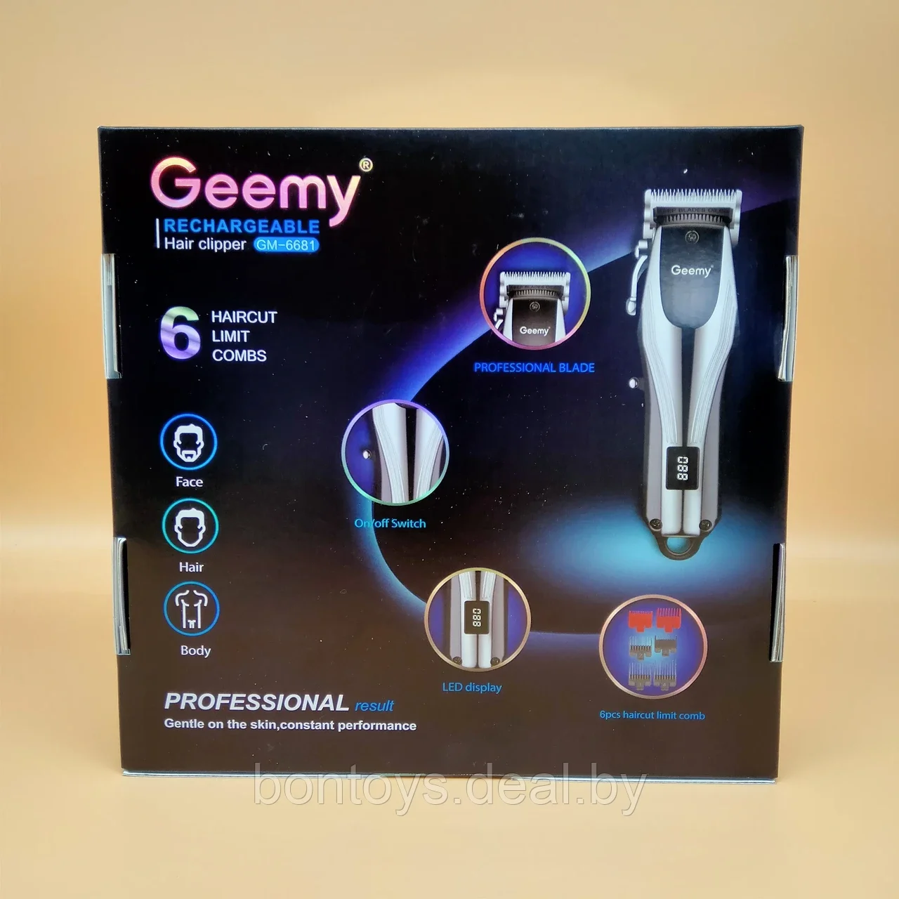 Машинка для стрижки волос Geemy GM-6681 - фото 7 - id-p206080677
