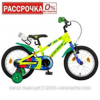 Велосипед POLAR JUNIOR 16 (Дино зелёный)