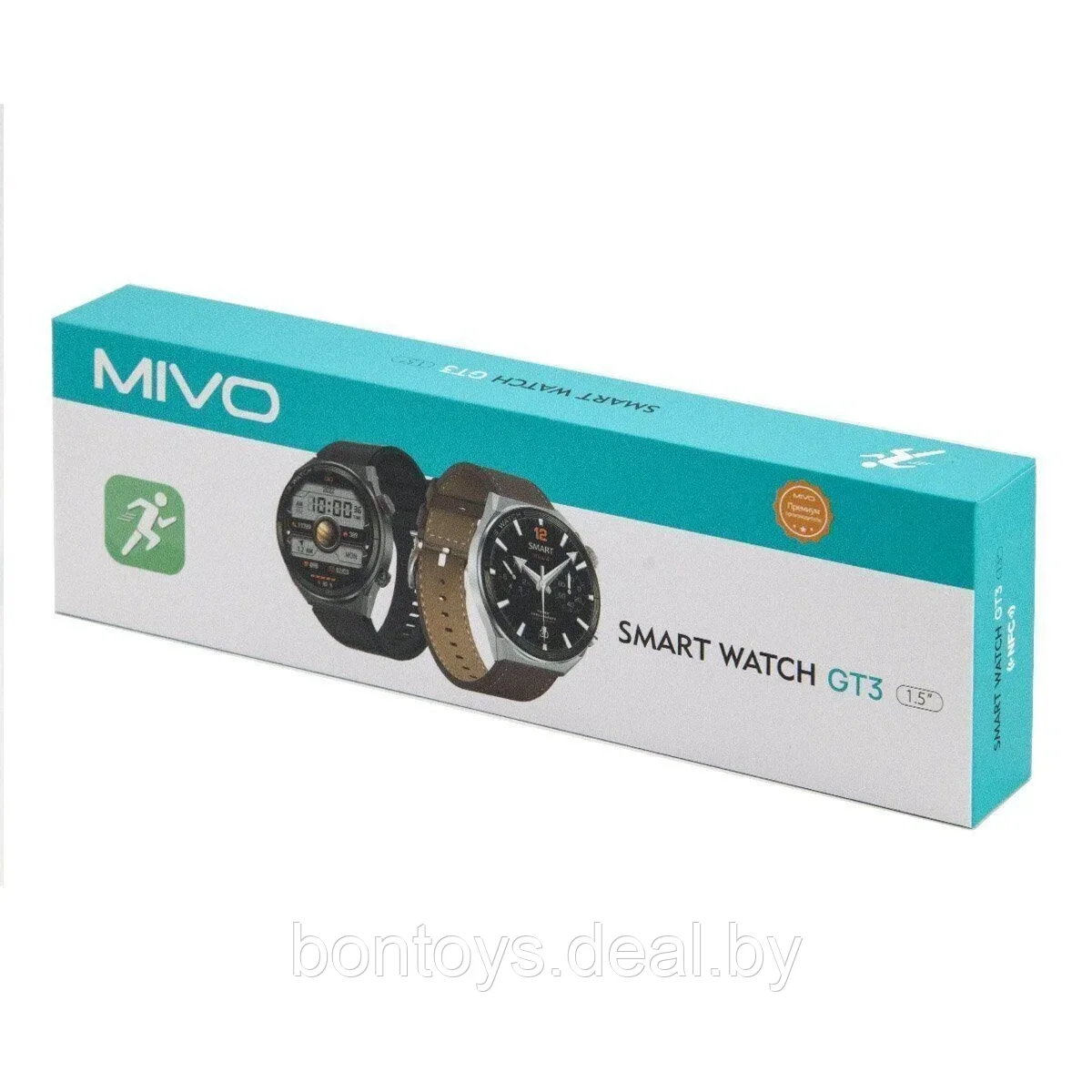 Умные смарт часы Mivo GT3 /1.5"/ IP68 / NFC / Часы смарт вотч / Smartwatch / Умные часы / Смарт вотч Mivo - фото 6 - id-p206082357