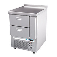 Холодильный стол Abat СХС-70Н (ящики 1/2) с бортом