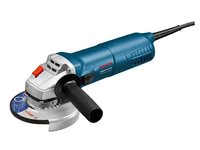 Одноручная углошлифмашина BOSCH GWS 9-115 в кор. (900 Вт, диск 115х22 мм, без регул. об.) - фото 1 - id-p206085567