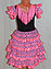 Платье для танцев Кармен на 6 лет, фото 2