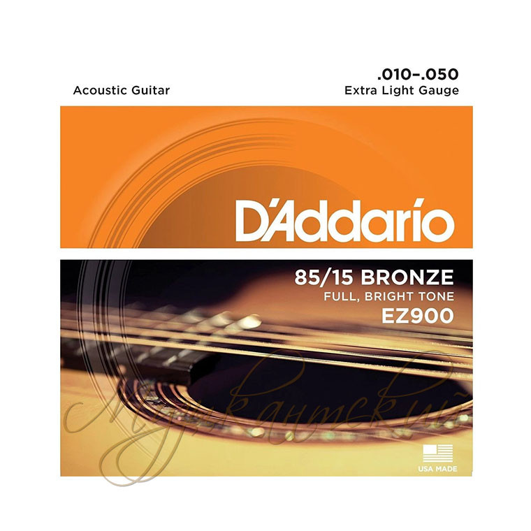 Струны для гитары акустической (комплект) D'Addario EZ900 - фото 1 - id-p206099896