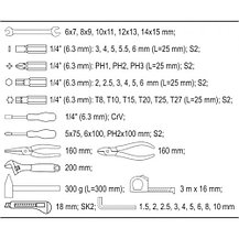 Набор инструмента 44пр. "Yato" YT-39280, фото 3