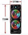 Колонка блютуз акустическая портативная BT Speaker ZQS8210 с микрофоном и пультом, фото 4