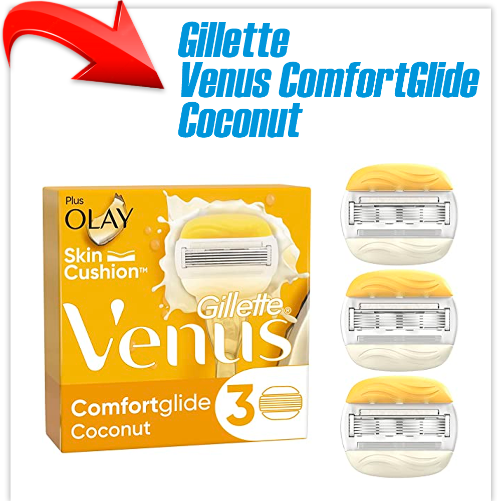 Сменные кассеты для бритья Gillette Venus ComfortGlide Coconut (3 шт)