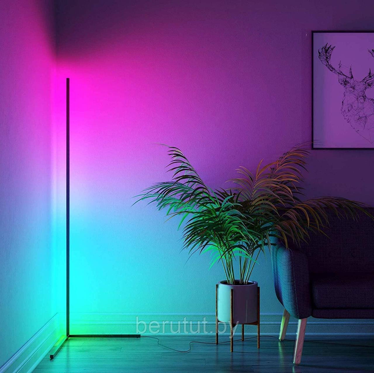 Напольный светильник RGB, лампа напольная светодиодная 100 см - фото 3 - id-p206152864