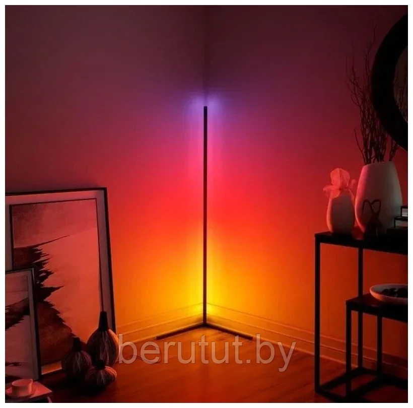 Напольный светильник RGB, лампа напольная светодиодная 100 см - фото 1 - id-p206152864