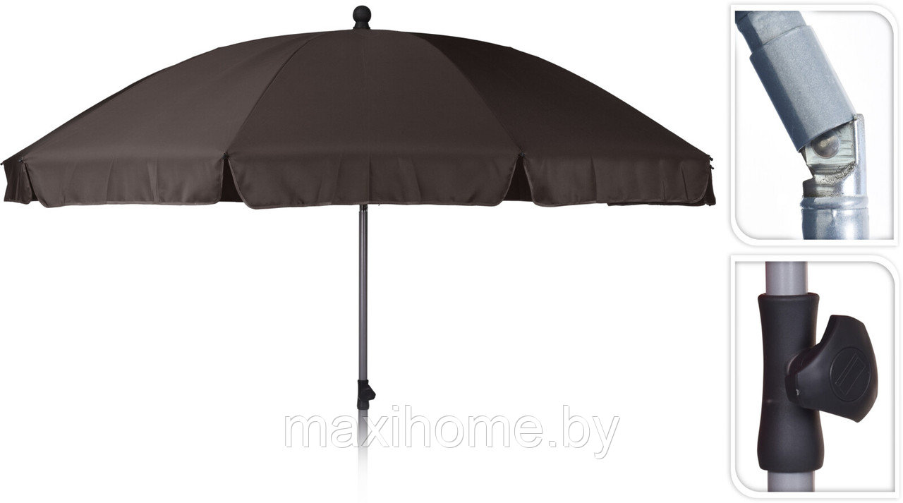 Зонт складной пляжный, д. 250 см Таупе - фото 1 - id-p206156041