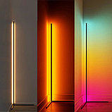 Напольный светильник RGB, лампа напольная светодиодная 150 см, фото 8