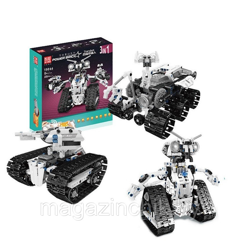 Конструктор Робот - Трансбот 3 в 1 на управлении, Mould King 15046, 606 дет. - фото 5 - id-p206162262