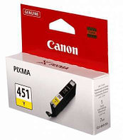 Картридж CLI-451Y/ 6526B001 (для Canon PIXMA MG5440/ MG5640/ MG6440/ iX6840/ iP7240/ MG7540/ iP8740) жёлтый