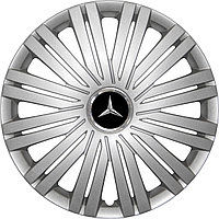 Колпаки на колеса SJS модель 339 / 15+ комплект значков Mercedes