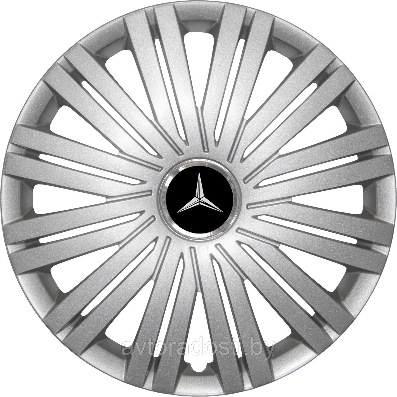 Колпаки на колеса SJS модель 339 / 15+ комплект значков Mercedes - фото 1 - id-p206163198