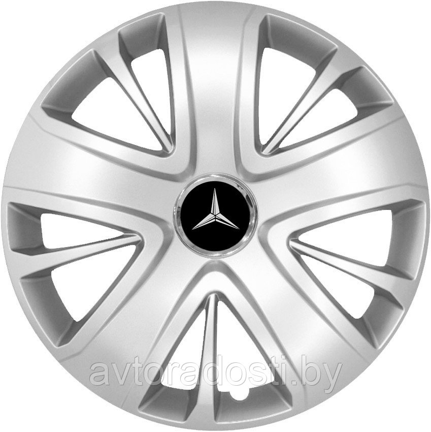 Колпаки на колеса SJS модель 341 / 15"+ комплект значков Mercedes - фото 1 - id-p206163200