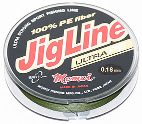 Шнур плетёный Momoi JIGLINE ULTRA PE 0.14 (100м)