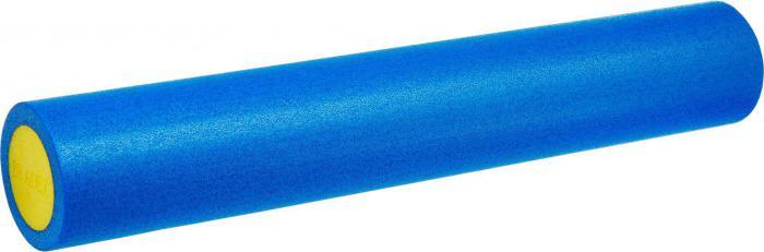 Ролик для йоги и пилатеса Bradex SF 0817, 15*90 см, голубой (Yoga roll, 15*90 cm, blue/yellow)