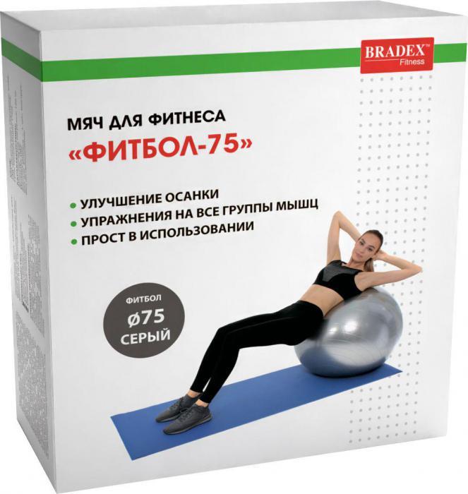 Мяч для фитнеса «ФИТБОЛ-75» (Fitness Ball 75 sm), Bradex SF 0017 - фото 8 - id-p176616280