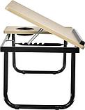 Стол складной с подъёмной крышкой и подстаканником «ВИТА», 55x32x25см, мдф, металл, св.дерево, черный (Tables, фото 8