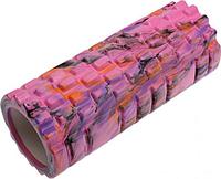 Валик для фитнеса «ТУБА», камуфляж розовый (Deep tissue massage foam roller), Bradex SF 0334