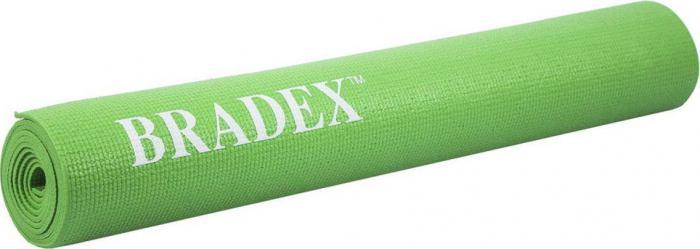 Коврик для йоги и фитнеса 173*61*0,3 зеленый (Yoga mat 173*61*0,3 green 382c), Bradex SF 0399 - фото 2 - id-p193084884