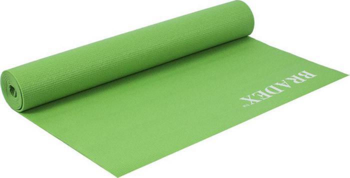 Коврик для йоги и фитнеса 173*61*0,3 зеленый (Yoga mat 173*61*0,3 green 382c), Bradex SF 0399 - фото 4 - id-p193084884