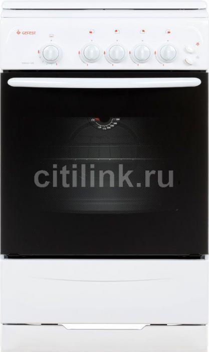 Газовая плита GEFEST ПГ 3200-06, газовая духовка, металлическая крышка, сталь, белый