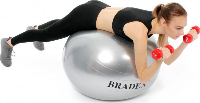 Мяч для фитнеса «ФИТБОЛ-55» с насосом (Fitness Ball 55 сm with pump), Bradex SF 0241 - фото 6 - id-p197347790