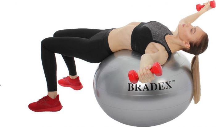 Мяч для фитнеса «ФИТБОЛ-55» с насосом (Fitness Ball 55 сm with pump), Bradex SF 0241 - фото 7 - id-p197347790