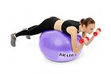 Мяч для фитнеса «ФИТБОЛ-75» Bradex SF 0719 с насосом, фиолетовый (Fitness Ball 75 сm with pump. Pantone number, фото 5