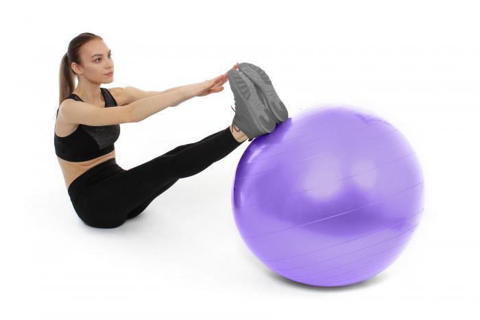 Мяч для фитнеса «ФИТБОЛ-75» Bradex SF 0719 с насосом, фиолетовый (Fitness Ball 75 сm with pump. Pantone number - фото 9 - id-p206081532