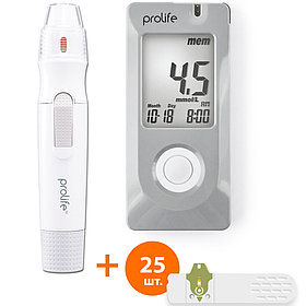 Глюкометр Bionime Prolife PM200 + 25 тест-полосок в комплекте