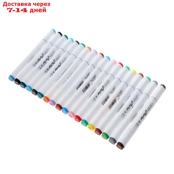 Набор маркеров для скетчинга двусторонние 60 штук/60 цветов - фото 5 - id-p206082108