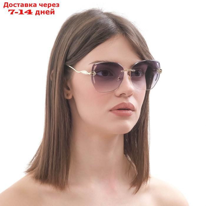 Очки солнцезащитные женские "Сием", uv 400, 14.5х3х5.5 см, линза 6х5.4 см