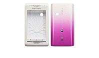 Корпус для Sony Ericsson Xperia X8 E15i белый + розовый