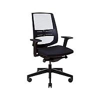 Кресло для персонала Profim "LightUp 250SL P61PU", пластик, сетка, ткань, черный
