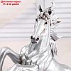 Часы настольные "Лошадь", цвет  серебро, 40х31х15 см, фото 2