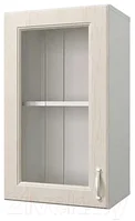 Шкаф навесной для кухни Горизонт Мебель Принцесса 40 с витриной