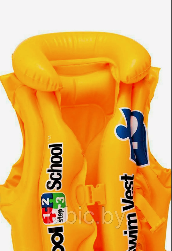 Детский надувной жилет для плавания Интекс Pool School Step 2, 50х47 см (от 3 до 6 лет) INTEX жилет 58660EU - фото 4 - id-p206288527
