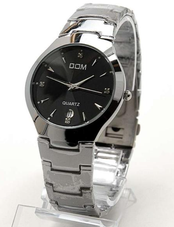 Часы наручные DOM серебро / черные - фото 5 - id-p151972488