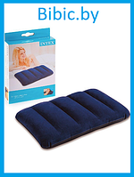 Надувная подушка Интекс PILLOW ROYAL BLUE 43x28см Intex арт 68672 для путешествий, купания, сна, отдыха