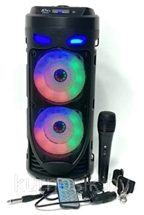 Колонка акустическая портативная BT Speaker ZQS4239 с ремнем, пультом и микрофоном - фото 3 - id-p206288616