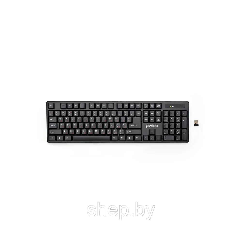 Беспроводная клавиатура Perfeo Cheap PF-3903 (PF-3208-WL) Black - фото 2 - id-p206307145