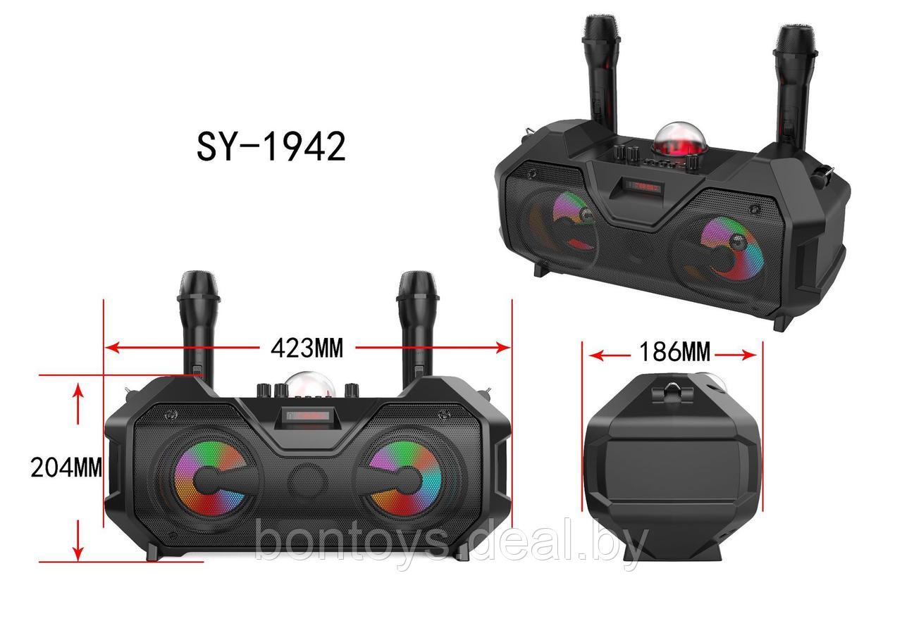 Караоке система ZQS-4240 Портативная колонка / Bluetooth колонка с двумя микрофонами / Колонка-караоке - фото 6 - id-p206307174