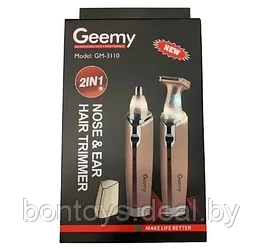Машинка для стрижки Geemy GM-3110 / Триммер для носа и ушей / Машина для стрижки волос