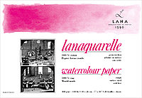 Бумага для акварели Lanaquarelle, 300 г/м, 100% хлопок, склейка, торшон, крупное зерно, 31 x 41 см, 20 листов