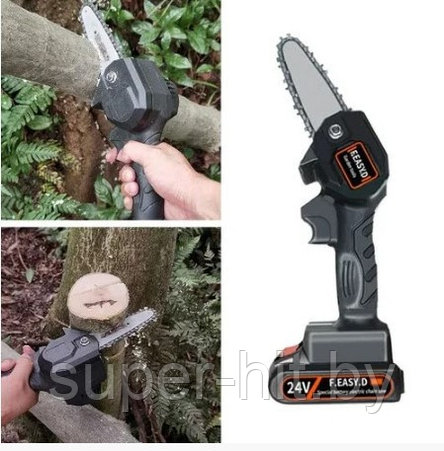 Мини-пила аккумуляторная цепная Mini Electric Chainsaw, фото 2