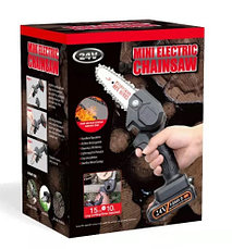 Мини-пила аккумуляторная цепная Mini Electric Chainsaw, фото 2