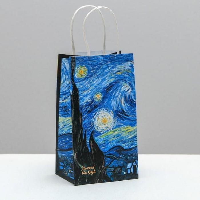 Подарочный пакет «Ван Гог» 12 х 21 × 9 см - фото 1 - id-p206308671