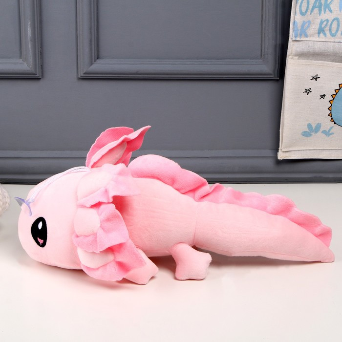 Мягкая игрушка «Аксолотль» 35см, цвет розовый - фото 2 - id-p206310394